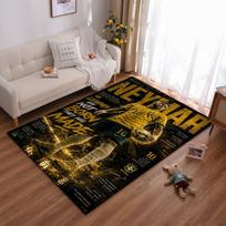 Football Legend Neymar Themed Rug Design  Non-slip rug suitable for living room and bedroom sofas. 80x140cm(31x55in)
