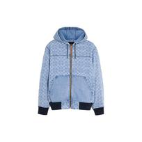 COACH SS23 Denim Jacket Men's Blue CF793-P9J M gray