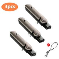 1/2/3PCS 240W Fast Charging Type C Phone Charging Bracket Adapter OTG Type-C Male to USB-C Female Converter with Foldable Holder 5 3Pcs2