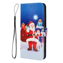 Christmas Marble Leather Case Samsung Galaxy S25 S24 S23 S22 S21 Ultra Plus  S20 S25Ultra S25Plus Phone Wallet Flip Cover Card Holder Stand Bags Samsung S25 Ultra