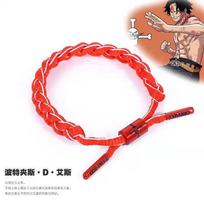 One Piece Luffy Ace Boa Hancock Bracelet Woven Cute Lanyard Handmade Unisex Gift SF 6 4 red