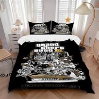 Grand Theft Auto Iii Urban Chaos Print 3Pcs Bedding Setduvet Cover With 2 Bedropillowcase Home Birthday Gift 135cmx200cm