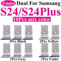 10pcs Dual Sim Card Tray Slot For SamSung Galaxy S26 S25 S24 S23 Ultra S22 S20 S10 Plus Nano Micro SD Holder Parts