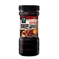 Chungjungone Fiery Hot Spicy Galbi Marinade Sauce Tenderizing BBQ Glaze 840g black