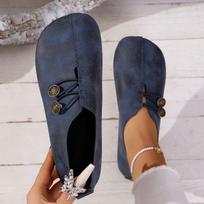 Batai moterims minkštu padu, seklios loaferės, patogūs, neslystantys, kvėpuojantys, laisvalaikio batai, dideli dydžiai, vasariniai moteriški plokščiapadžiai, nauji 37 tamsiai mėlyna