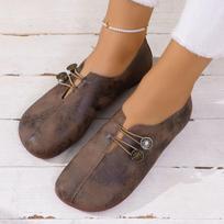Batai moterims minkštu padu, seklios loaferės, patogūs, neslystantys, kvėpuojantys, laisvalaikio batai, dideli dydžiai, vasariniai moteriški plokščiapadžiai, nauji 39 tamsiai ruda spalva