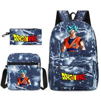 Dragon Ball Z Backpack Son Goku Anime School Bag Krillin Travel Laptop Daypack for Men Women Three-piece suit