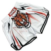 MMA Shorts Kids Adults Boxing Muay Thai Kickboxing Training Fight Pants Lightweight Breathable Gym Wear Kids L Recommended Height 110cm gray