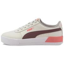 (WMNS) PUMA Carina Leather 'Khaki White Brown' Women's 370325-20 EU 37 white