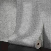 Lininiai tapetai 50cm*10m Lipnūs 3D namų renovacija Purvui atsparūs vandeniui Snd Drėgmei atsparūs putplasčio sienų lipdukai 280cmx50cm gray