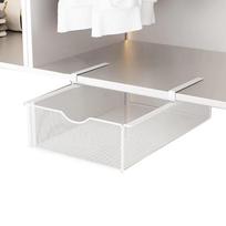 Pull-out Partition Cabinet Mesh Drawer Divided Smooth Slide Closet Hanging Basket Large Load Bearing Easy Install gray