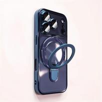 Skaidrus dengtas magnetinis dėklas belaidžiam įkrovimui, skirtas „For iPhone 17 16 15 14 13 Pro Max“, su apsauginiu laikikliu kamerai, galinis dangtelis iPhone17 Pro Max black