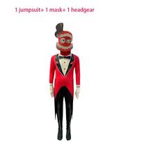 Nuostabus skaitmeninis cirkas Cosplay kombinezonas žaidimų ir anime gerbėjams Pieno šilko audinys Unisex Caine,180cm/70.87in red
