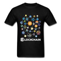 Funny Blockchain Cryptocurrency Bitcoin Ethereum Factom TShirt 100 Cotton ONeck Short Sleeve Summer Casual Unisexs Tshirt 5XL gray