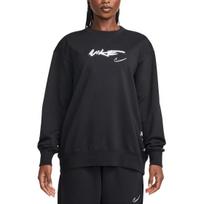 Nike Sportswear Breaking Women's Loose French Terry Top FZ0257-010 M juoda