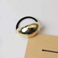 Retro Metal Golden Hair Rope for Women Elegant Geometry Elastic Handmade Hair Tie Girl Hairband gray