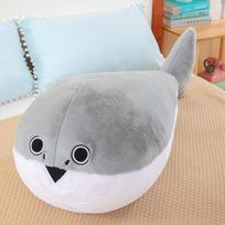 Cute Sakaban Turtle Doll Girl Soothes Sleeping Plush Toy Pillow Doll Fish Children's Birthday Gift 30cm gray