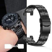 Titano lydinio apyrankė Casio G-SHOCK GST serijos laikrodžiams GST-210/W120L/S130L/S310 GST-B100 W300/400G Vyriškas modifikuotas plieninis laikrodžio dirželis 22mm gray
