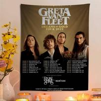 Greta Van Fleet Roko Grupės Animacinis Gobelenas Menas Mokslinės Fantastikos Kambarys Namų Dekoras Menas Namų Dekoras 150x100cm(60x40in) brown