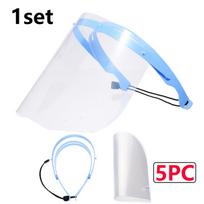 5pcs Dental Protective Face Dental Face Shield with 5pcs Detachable Face Shield Anti Fog Dustproof Replacement Covers Dentistry white