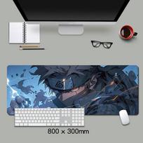 Naruto Kakashi Chidori Extended Gaming Mouse Pad Smooth Precision Surface 800x300x2mm gray