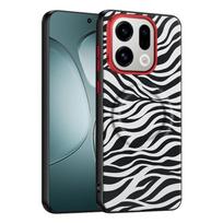 For Oppo Find X9 and Oppo Find X9 Pro Case Dairy Cow Zebra Leather Magnetic Suction Keys Lens Frame Anti-Fingerprint Soft Cover Artificial leather&OPPO Find X9 Pro gray