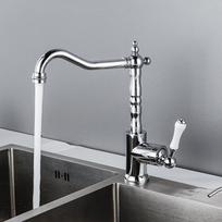 Tuqiu virtuvės maišytuvai juodi virtuvės maišytuvai senoviniai kriauklės maišytuvai vienos svirties chromo kriauklės maišytuvai karšto šalto vandens kranas gray