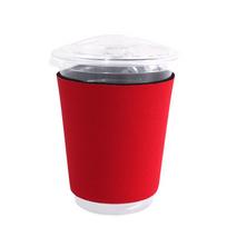 Neoprene Heat Insulation Cup Sleeve for Coffee, Milk Tea, and Coke raudona