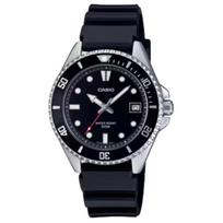Casio G-Shock Series 50M Water Resistant Quartz Movement Resin Strap Watch Unisex Watches Black MDV-10-1A1V Black Dial black