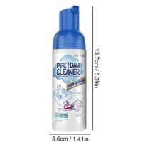 60ml Pipe Foam Cleaner Prevent Blockage Deodorization Household Pipe Foam Dredge Agent Sewer Toilet 1pcs white