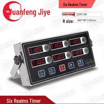 Multi-Channel Commercial Kitchen Timer black