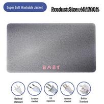 Įkraunamas vandeniui atsparus elektrinis šildymo kilimėlis gyvūnams - Mažiems šunims ir katėms, JAV standartas, Pastovi temperatūra 45x70 Heating Pad + Gray Cover