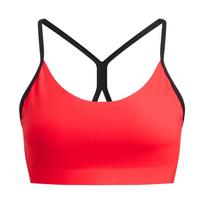 Under Armour Halo Bonded Bra Lightweight Knitted Breathable High Performance Sports Bra Women underwear 6009068-713 L red