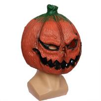 Moliūgo Kaukė Helovino Siaubo Latekso Pilno Veido Juokinga Galvos Apdangalas Šaliai Spektakliui COS Velnias Vaikas Siaubo Kostiumas Green-headed evil pumpkin brown
