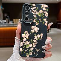 Vyšnių žiedų Sakura dėklas Samsung Galaxy S24 S26 S23 S22 S25 Ultra S21 FE A17 A37 A16 A36 A56 A15 A25 A35 A57 A54 A55 5G telefonams Samsung Galaxy S24 gray