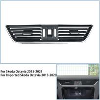 For Volkswagen Skoda Octavia Air Conditioning Vent Panels Left And Right Middle Rear Vent Paddles 2015-2021 Middle gray