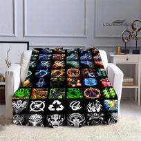 StarCraft Logotipas Atspausdintas Antklodė Vaikams Šilta Graži Antklodė Flanelinė Minkšta ir Patogi Antklodė Namams Kelionėms Gimtadienio Dovana 75x90cm black