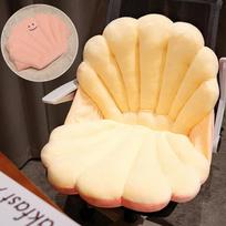 Creative Large Shell Mussel Shell Throw Pillow Plush Toy Home Pillow Cushion Girls Bedroom Tatami Futon Cushion 100*150cm（3kg） beige