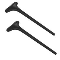 2 PCS Mascara Guard, Silicone Mascara Shield Applicator Guard for Eyelash Protection, Reusable Eyeliner Shield Applicator black