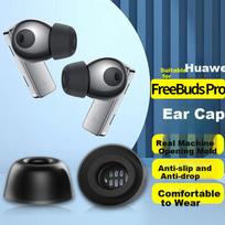 ES21 Ear Tips, Compatible with Freebuds Pro/2 Bluetooth Earphones, Replacement Silicone Caps Accessories 2/3/SE Anti-Drop, Black Large Size, 1 Pair