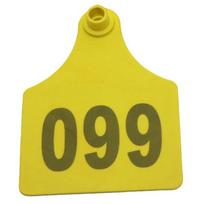 20pcs Number Number Cattle Ear Tags Livestock Cattle Ear Tags Farm Animal Tags ID Tags Farm Animal Tags for Cows Goats Sheep Pig 98mm X 75mm geltona