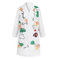 Halloween Frankenstein cos Fun Lab Crazy Scientist Campus Party Event Performance Costume children m (125-135cm) white