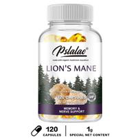 Pslalae Lion's Mane Mushroom Capsules, containing organic mycelium, 120 capsules — Supporting nutritional health 120*1