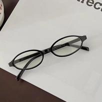 Korean Red Green Frame Eyeglasses Retro Y2K Oval Glasses for Women Girls Decorative Computer Reading Anti-blue Eyeglasses juoda