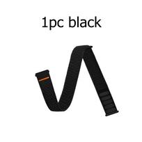 11mm Nylon Sport Ankle/Arm Band Compatible with Amazfit Helio Strap Elastic Braided Bicep Band Replacement Strap black