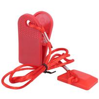2Pcs Running Machine Safety Switch Lock Magnet Key Universal Accessory Square Safety Clip red