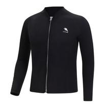 2mm Thick Long Sleeve Wetsuit Top Adult Surfing Snorkeling Diving Warm Water Sports Gear 4XL black