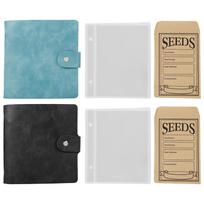 2Pcs Enduring Seed Organizer Binder Waterproof Seed Storage Organizer Folder Dustproof Garden Kernel Categorizer Binder for blue