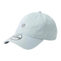 New Era Brand Logo Mini New York Yankees Cotton Cap Unisex Couple Style Snow Gray Asian Version M/L pilka spalva