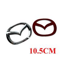 skirta Mazda 3 logotipui Plastikinis automobilio priekinės bagažinės emblema Vairo rato ženklelis 3D kėbulo keičiama lipdukas Galinės uodegos apdailos dekoracija brown